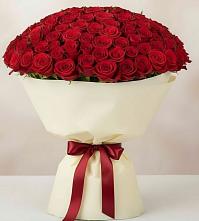 Букет 101 Красная роза Милано в Ерново