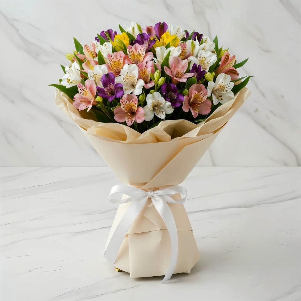 Букет цветов из: Альстромерии в Ерново