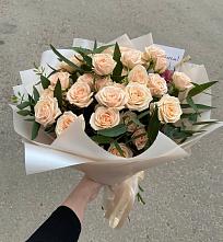 Букет Кремовые розы Латте в Ерново