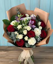 Букет цветов из:  Розы и Альстромерии #REPLACE_PRED# Ерново