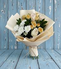 Букет цветов из:  Розы и Хризантемы в Ерново