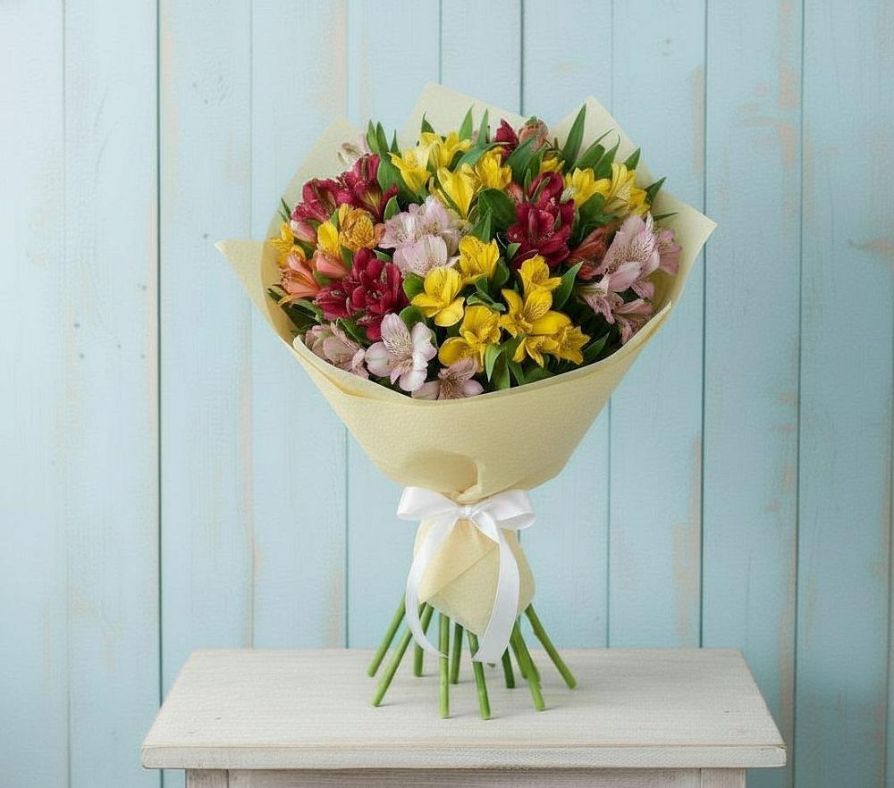 Букет цветов из: Альстромерии в Ерново