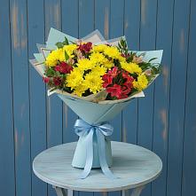 Букет цветов из:  Альстромерии и Хризантемы #REPLACE_PRED# Ерново