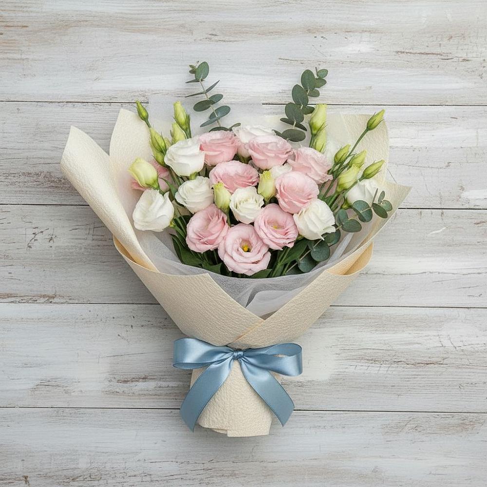 Букет цветов из: Лизиантусы в Ерново